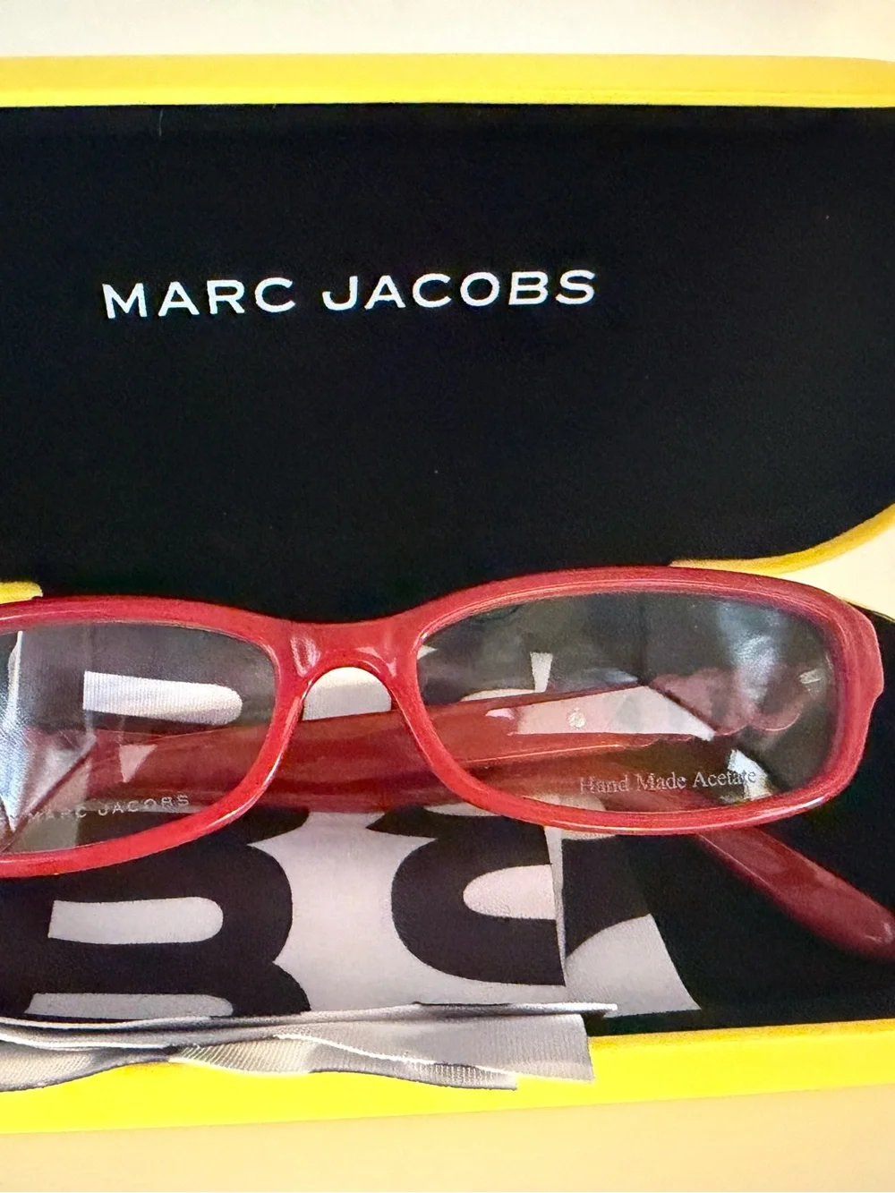 Marc Jacobs Designer Glasses with Case and Cleaning Cloth